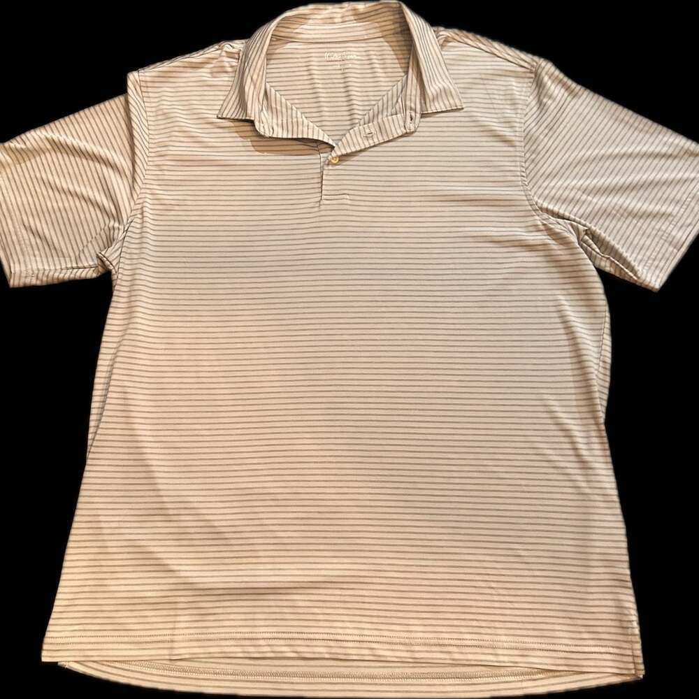 Port Authority Men's Vertical Stripe Performance Golf Polo Shirt - 2XL